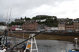 McCaig's Tower from the harbour