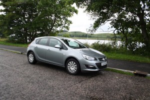 Our rental car at Loch Linnhe