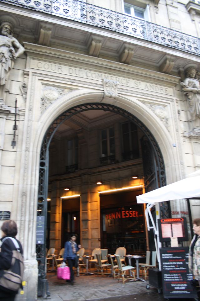 Entrance to Cour de Commerce St Andre at Bd Saint-Germain