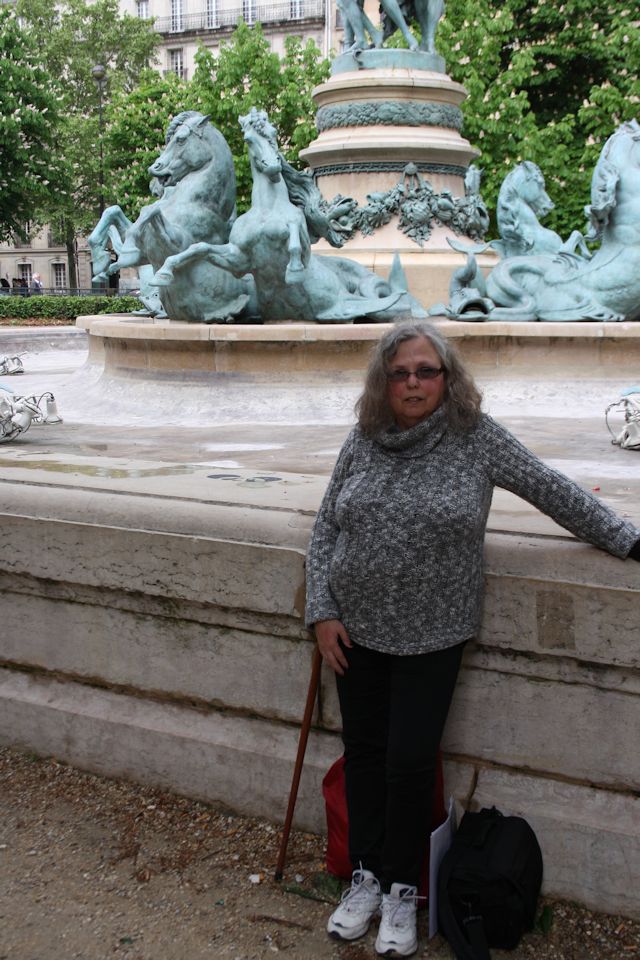 At one of the fountains in the Jardin du Luxembourg near Rue D'Assas